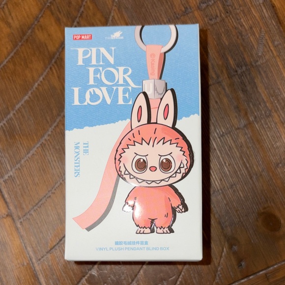 Labubu Other - POP MART authentic labubu pin for love “Q”